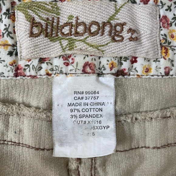 Billabong Brown Corduroy Mini/Mid length Casual Skirt. Sz 6 - Picture 14 of 15